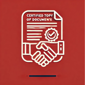 Certified True Copy of Document Services